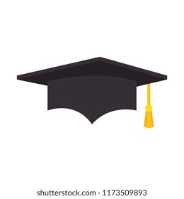 graduation hat isolated icon