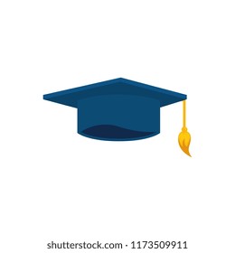 graduation hat isolated icon