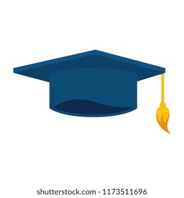 graduation hat isolated icon