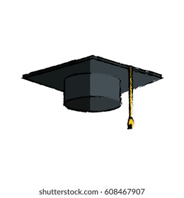 graduation hat isolated icon
