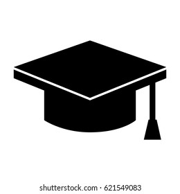 graduation hat isolated icon