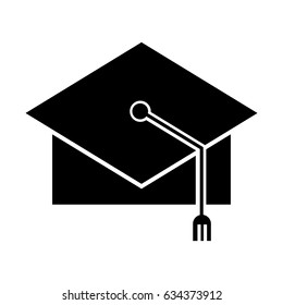 graduation hat isolated icon
