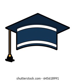 graduation hat isolated icon