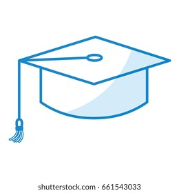 graduation hat isolated icon