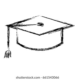 graduation hat isolated icon