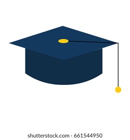 graduation hat isolated icon