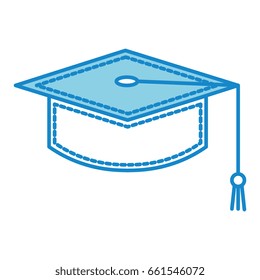 graduation hat isolated icon