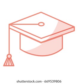 graduation hat isolated icon