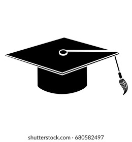 graduation hat isolated icon