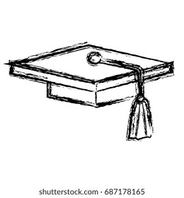 graduation hat isolated icon