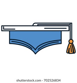graduation hat isolated icon