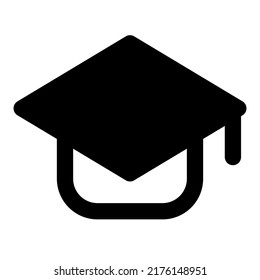 Graduation hat for isolated on white background