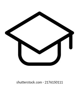 Graduation hat for isolated on white background