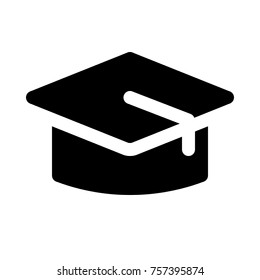 graduation hat isolated on white background