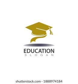 Graduation hat logo image university concept template design icon