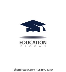 Graduation hat logo image university concept template design icon