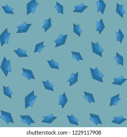 graduation hat pattern background