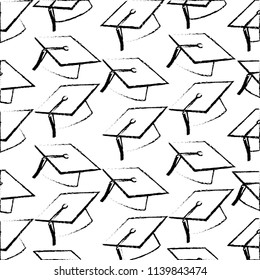 graduation hat school achievement background symbol