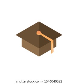 graduation hat school and education icon vector illustration