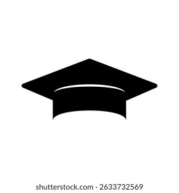 Abschlusskappe. Studentenhut-Symbol