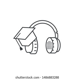graduation hat study element icon