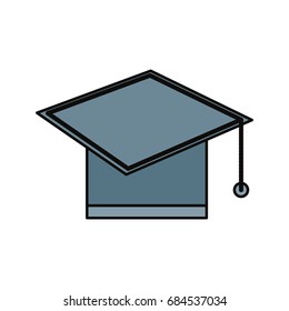Graduation hat symbol