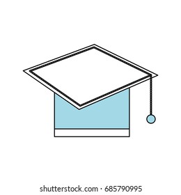 Graduation hat symbol