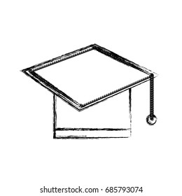 Graduation hat symbol