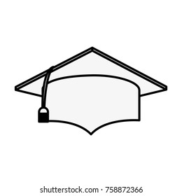 Graduation hat symbol