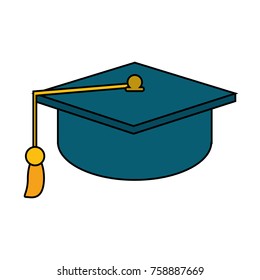 Graduation hat symbol