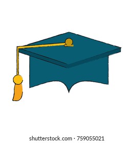 Graduation hat symbol