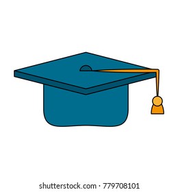 Graduation hat symbol