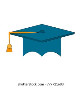 Graduation hat symbol