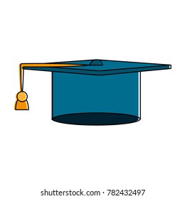 Graduation hat symbol