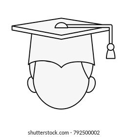 Graduation hat symbol