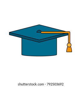 Graduation hat symbol