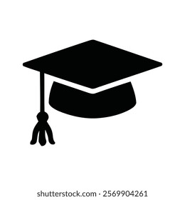 Graduation Hat Symbol for Student Success Graphics