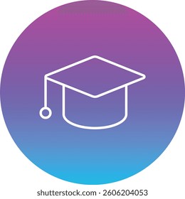 Graduation Hat vector icon. Can be used for printing, mobile and web applications.