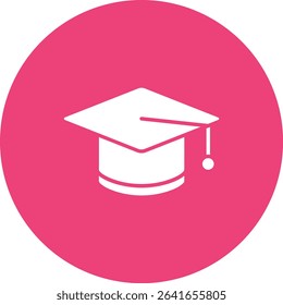 Graduation Hat vector icon. Can be used for printing, mobile and web applications.