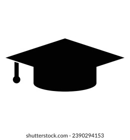 Graduation hat vector icon illustration design