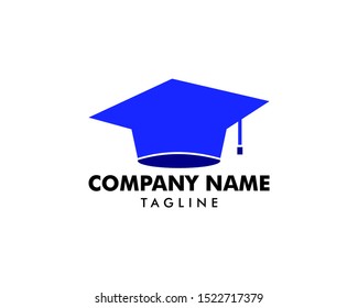 Graduation hat vector logo, Education logo