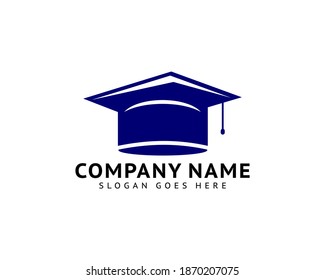 Graduation hat vector logo, Education logo