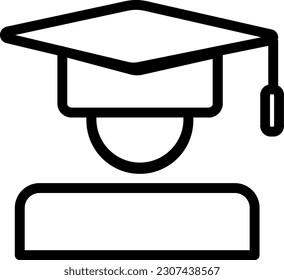 Graduation Icon A graduation cap and diploma epitomize successful completion of studies, accomplishment, and commencement into a new phase of life