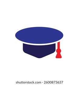 graduation icon. graduation cap toga vector. describes education, learning outcomes, undergraduate. for events, celebrations, flyers. Solid design style.