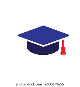 graduation icon. graduation cap toga vector. describes education, learning outcomes, undergraduate. for events, celebrations, flyers. Solid design style.