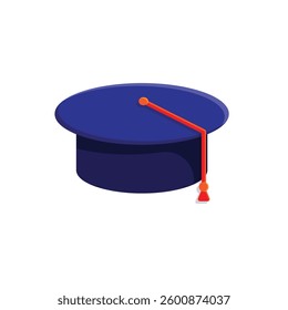 graduation icon. graduation cap toga vector. describes education, learning outcomes, undergraduate. for events, celebrations, flyers. flat color design style
