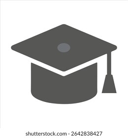 graduation icon cap and vector graphic design 