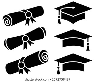 graduation icon. graduation cap vector. scholar icon