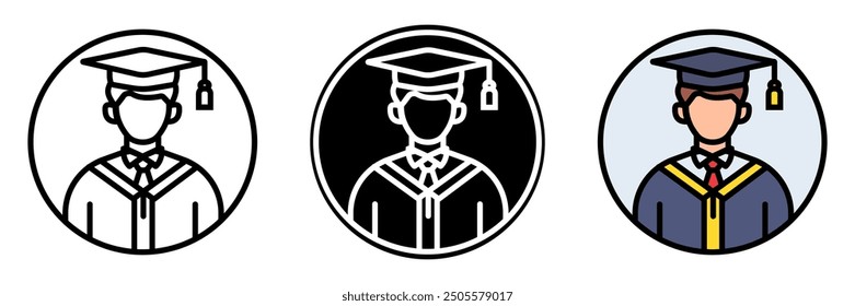 Graduation Icon, A ceremonial event marking the completion of a degree or academic program, where students receive diplomas and celebrate achievements.