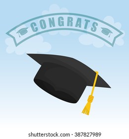 Graduation icon design 